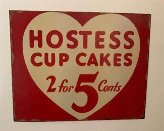 Hostess Cup Cake sign