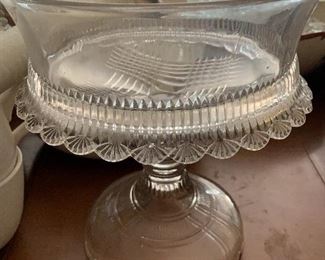 Vintage glass compote