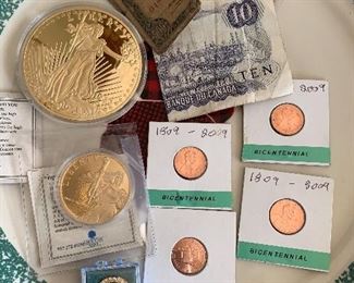 Collectible coins and other