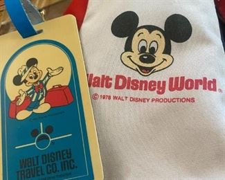 Walt Disney Travel Tag and Hat