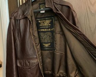 1960's leather aviators jacket