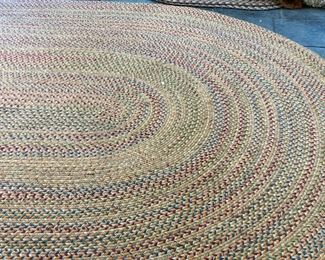large braided oval rug