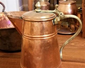 Copper coffeepot