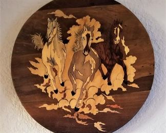 Wooden horse art