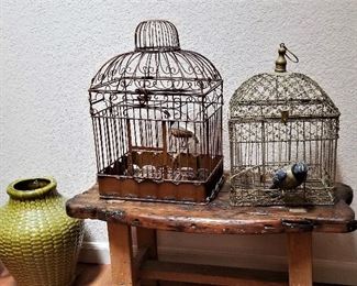 Metal birdcages
