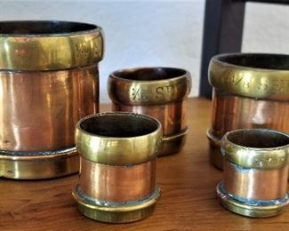 Copper and brass containers