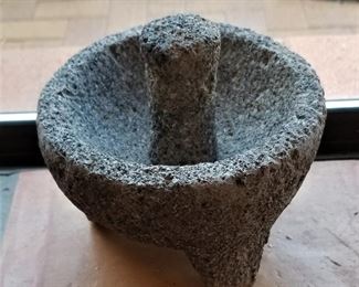 Mortar and pestle is a set of two simple tools used since the Stone Age to the present day to prepare ingredients or substances by crushing and grinding them into a fine paste or powder in the kitchen, laboratory, and pharmacy.