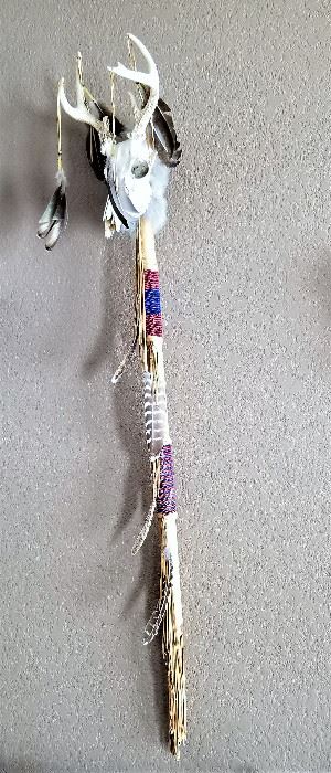 The Talking Stick is a tool used in many Native American Traditions when a council is called. It allows all council members to present their Sacred Point of View. The Talking Stick is passed from person to person as they speak and only the person holding the stick is allowed to talk during that time period.
