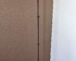 Metal candle floor lamp. There is a pair of them.