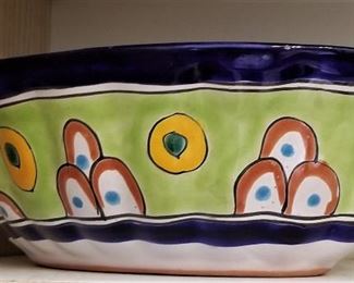 Colorful kitchen bowls