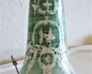 Green ceramic bell