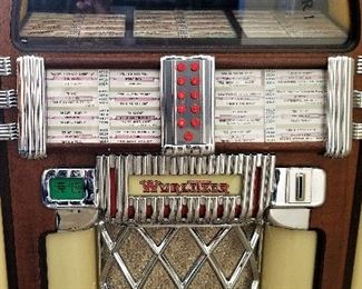 Wurlitzer Jukebox with records