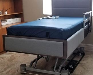 Luxury hospital bed with all the accessories.