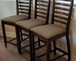 High top table chairs or bar stools. There are 4 of these. 