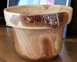 Wooden art bowl