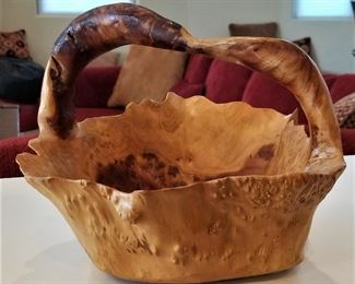 Wooden art bowl