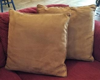 Micro suede pillows