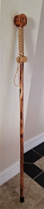 Unique wooden cane