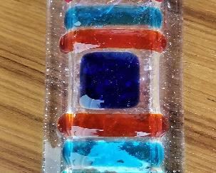 Colorful glass vases