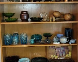 Copper ware, Carnival Glass, Norman Rockwell Plates, etc.