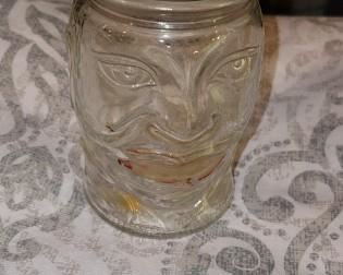 Vintage 1930's Lucky Joe Lewis Mustard Jar/Bank