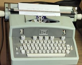 Vintage Hermes Typewriter, made in Switzerland