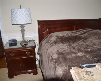 Night Stand and Queen Headboard