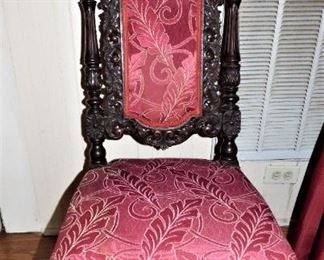 Heavily Carved Antique Chair