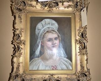 Beautifully framed Oil Portrait painting signed by Jean Paul Selinger, Listed Artist.  
