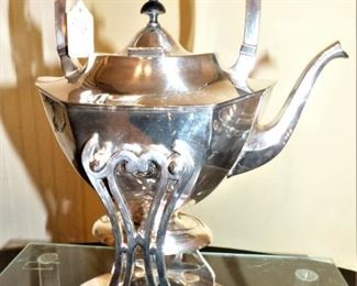 Antique Georgian Silver Plate Tilt Coffee/Tea Server