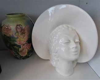 Pottery Head Vase