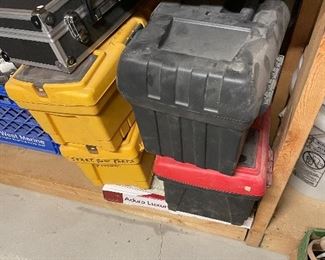 Tool boxes:   - some with tools