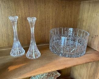 crystal candle holders 