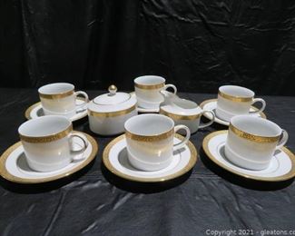 Elegant Royal Gold China Cup Set