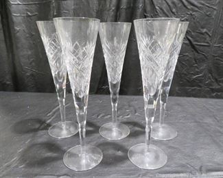Exquisite Lead Crystal Toasting Flutes