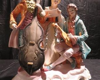 Large Capodimonte Porcelain Group of Musicians