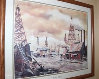 Gladys City print, local artist