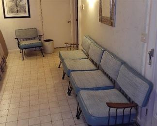 #6 crock, Woodard sectional and side chair