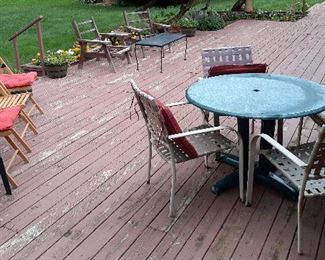 patio furniture, folding chairs