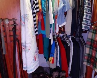 clothing, shoes, belts