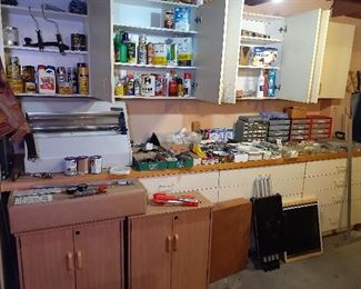 Xyron 2500 laminator, cabinets, hardware