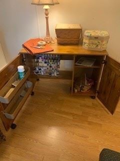 Sewing machine cabinet. Plenty of storage for all your sewing supplies.