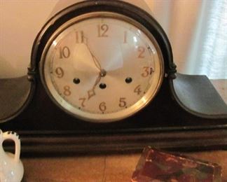 Mantle clock bought by family members in 1918.