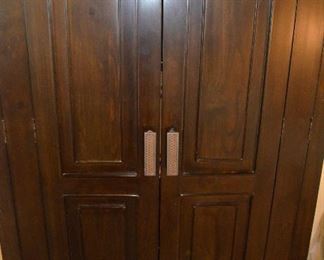 PIER 1 IMPORTS CABINET THAT OPENS AND THE DOORS FOLD BACK  THERE ARE TWO OF THESE. CHOOSE ONE OR BOTH!