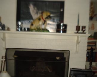 chalk, fireplace tools