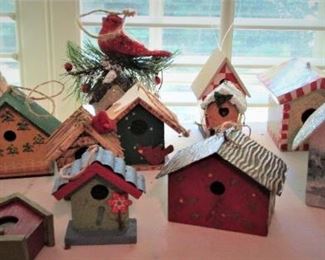 Bird House Ornament Collection