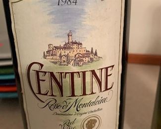 Bottle of 1984 Centine Red wine