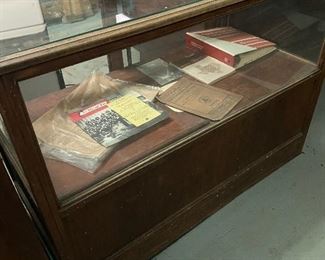 Old store display case