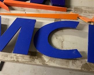 Another MCI wall mount sign letters and logo.  