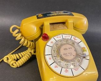 Vintage motel desk set telephone with message light indicator